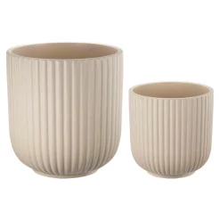 Kremmerhuset Potte Riley matt 14 cm, beige| Blomsterpotter Og Pidestaller