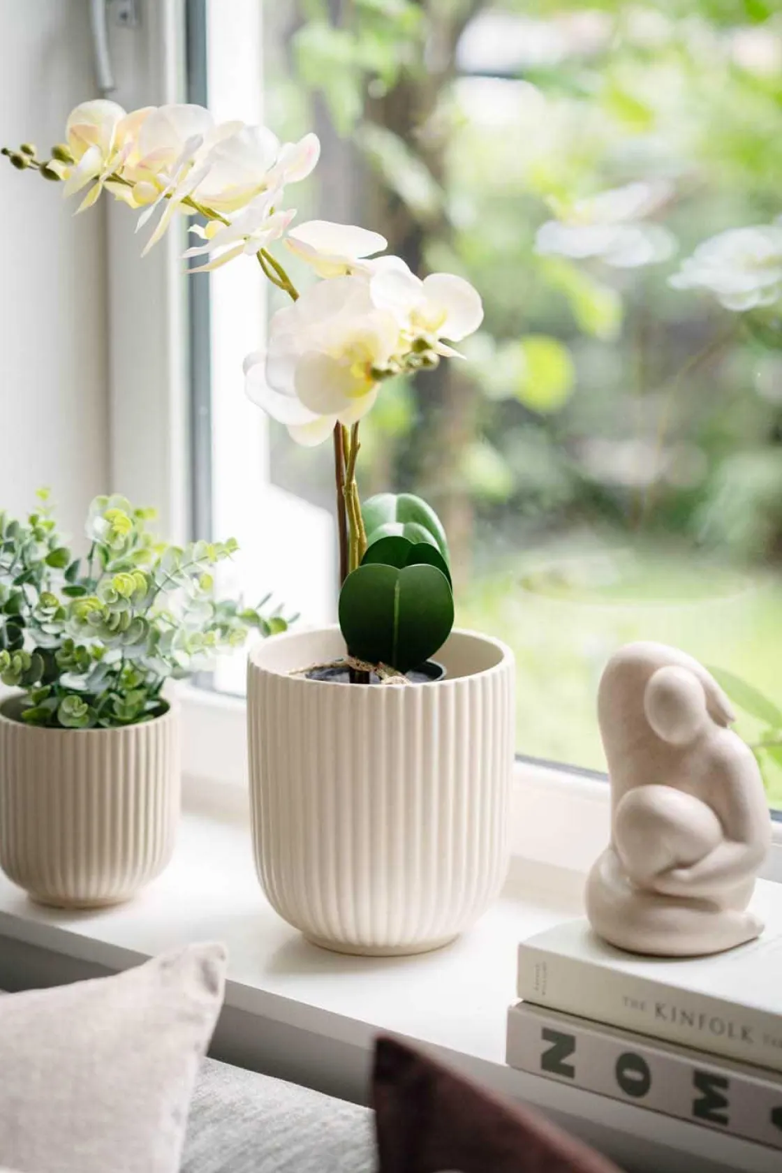 Kremmerhuset Potte Riley matt 20 cm, beige| Blomsterpotter Og Pidestaller