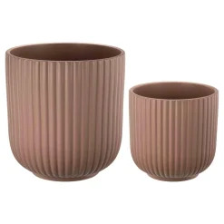 Kremmerhuset Potte Riley matt 14 cm, brun| Blomsterpotter Og Pidestaller