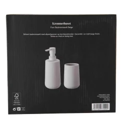 Kremmerhuset Pure Baderomssett beige| Baderomsartikler