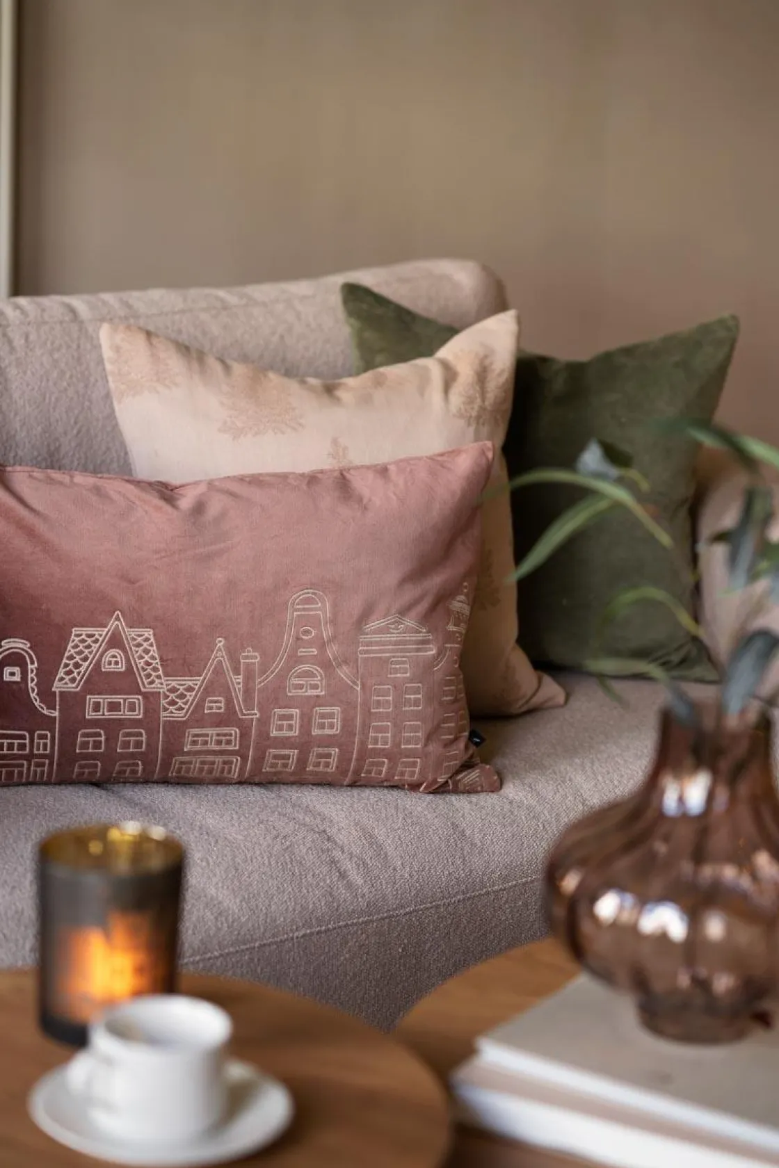 Kremmerhuset Putetrekk Amsterdam 40x60 cm| Putetrekk|Juletekstil