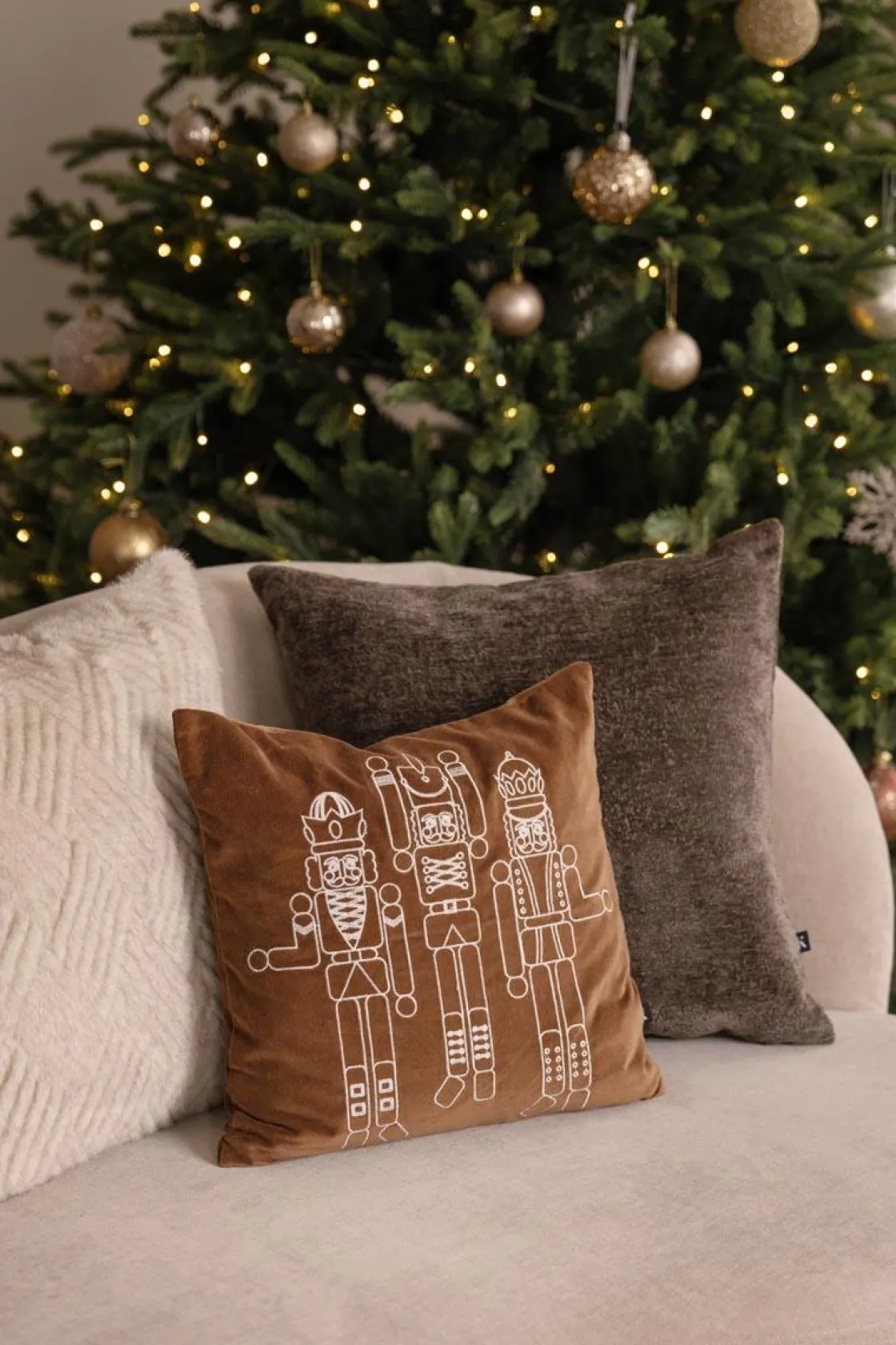 Kremmerhuset Putetrekk Bianca 48x48cm mulvarp| Putetrekk|Juletekstil