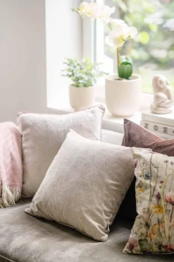 Kremmerhuset Putetrekk Chenille 48x48 cm beige| Putetrekk