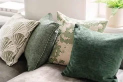 Kremmerhuset Putetrekk Chenille 48x48 cm grønn| Putetrekk