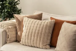 Kremmerhuset Putetrekk Faux fur ruter 48x48cm| Putetrekk