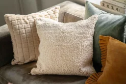 Kremmerhuset Putetrekk Faux fur ruter 48x48cm| Putetrekk