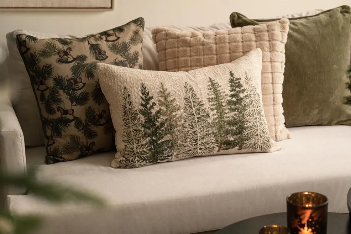 Kremmerhuset Putetrekk Gullskog broderi 40x60cm| Putetrekk|Juletekstil