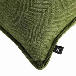 Kremmerhuset Putetrekk Herringbone 48x48cm grønn| Putetrekk|Juletekstil