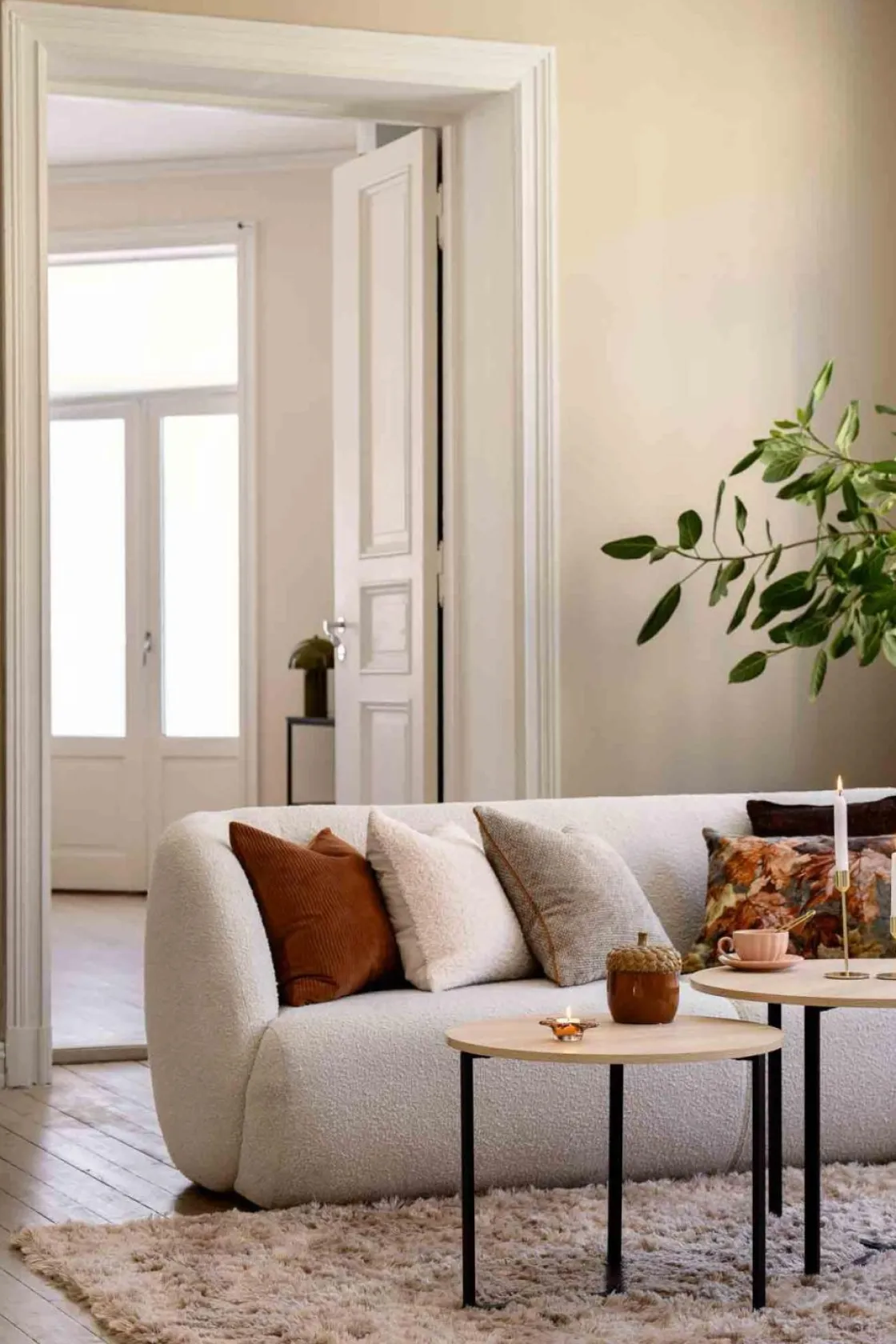 Kremmerhuset Putetrekk Kayla med piping 48x48cm| Putetrekk