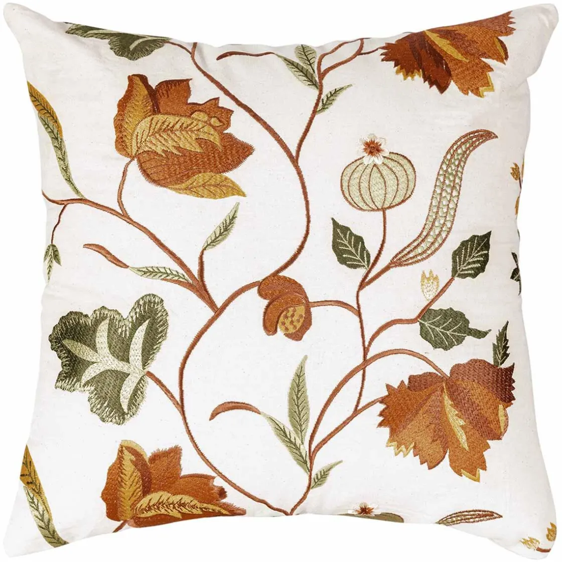 Kremmerhuset Putetrekk Poppy broderi 48x48cm| Putetrekk