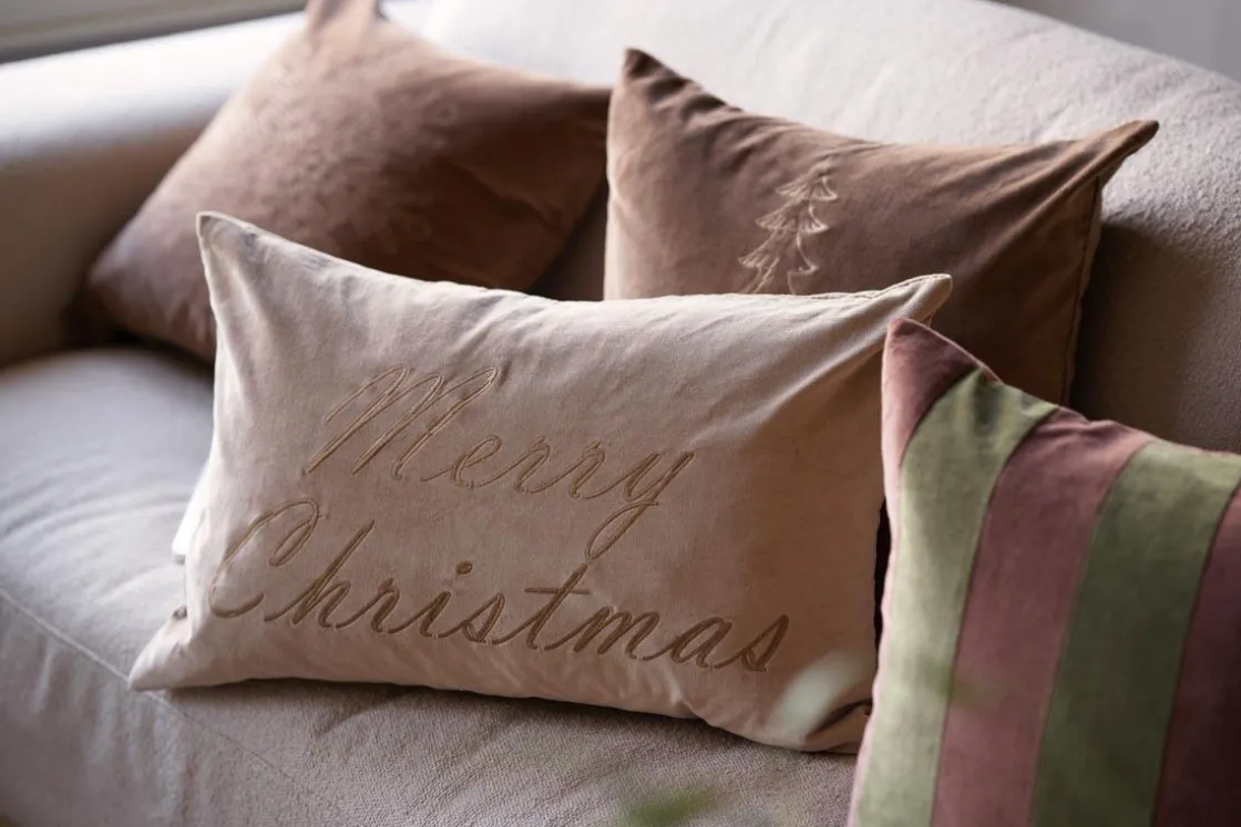 Kremmerhuset Putetrekk snøfnugg beige| Putetrekk|Juletekstil