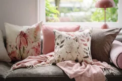 Kremmerhuset Putetrekk Velur Fleur 48x48 cm rosa| Putetrekk