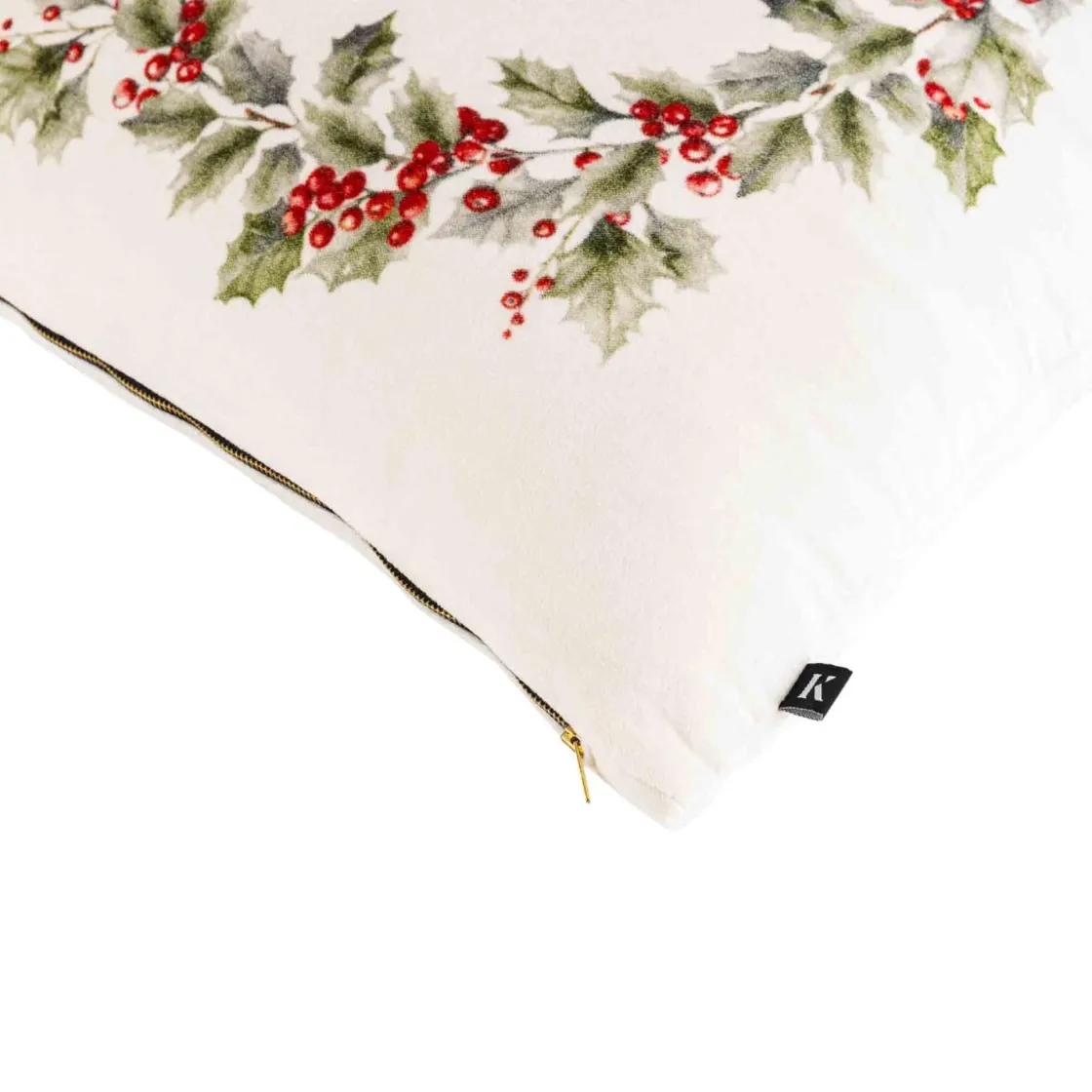 Kremmerhuset Putetrekk velur Julekrans 48x48cm| Putetrekk|Juletekstil