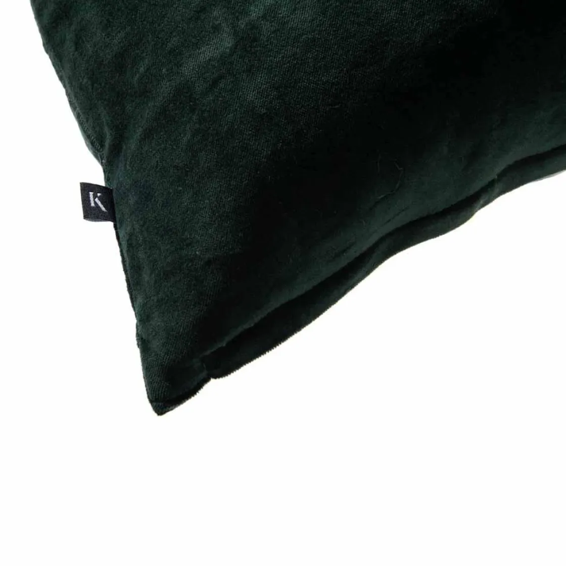 Kremmerhuset Putetrekk velur striper 48x48 cm, grønn| Putetrekk