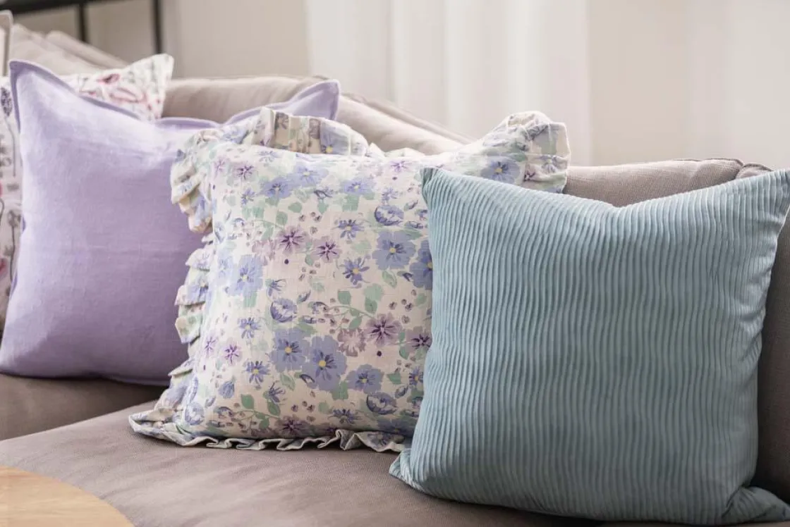 Kremmerhuset Putetrekk Waves 48x48 cm, aqua| Putetrekk