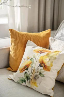 Kremmerhuset Putetrekk Waves 48x48 cm oker| Putetrekk