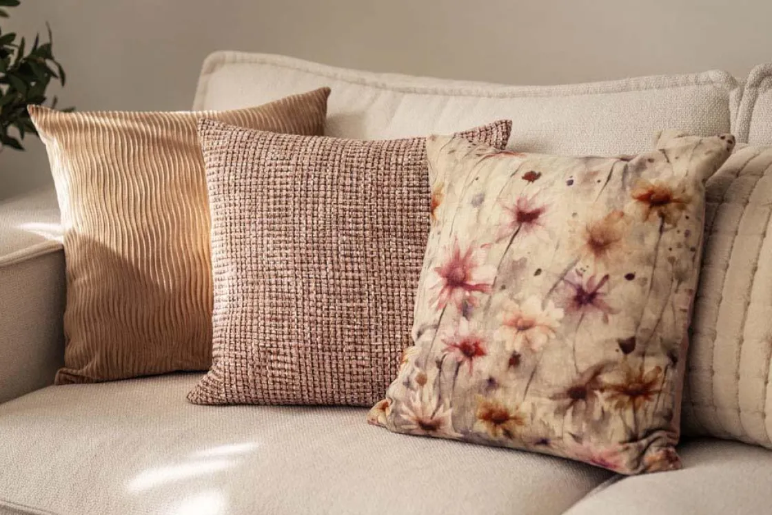 Kremmerhuset Putetrekk Waves 48x48cm Cognac| Putetrekk