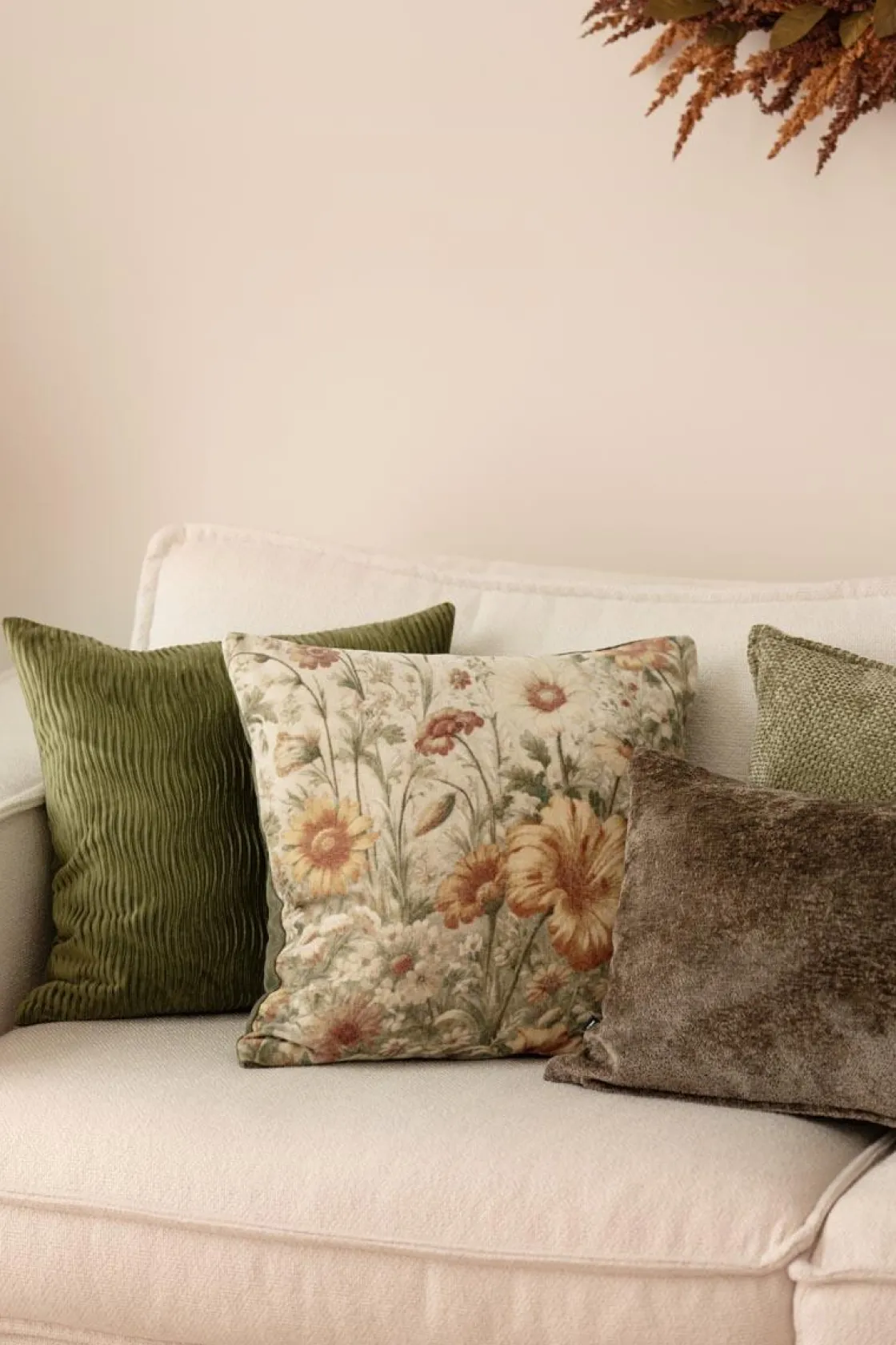 Kremmerhuset Putetrekk Waves 48x48cm grønn| Putetrekk