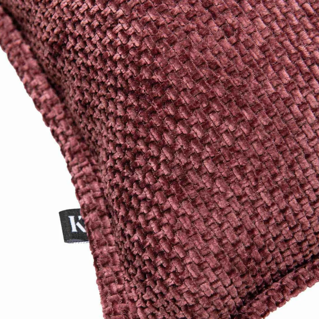 Kremmerhuset Putetrekk Wilma 45x45cm burgunder| Putetrekk