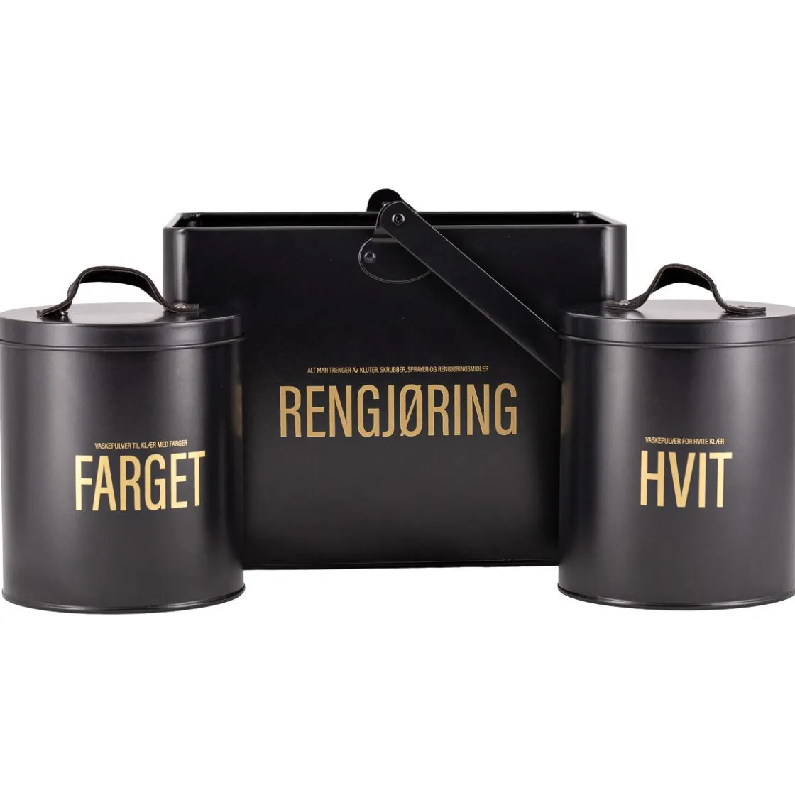 Kremmerhuset Rengjøringsboks sort| Bokser|Oppbevaring Og Kurver