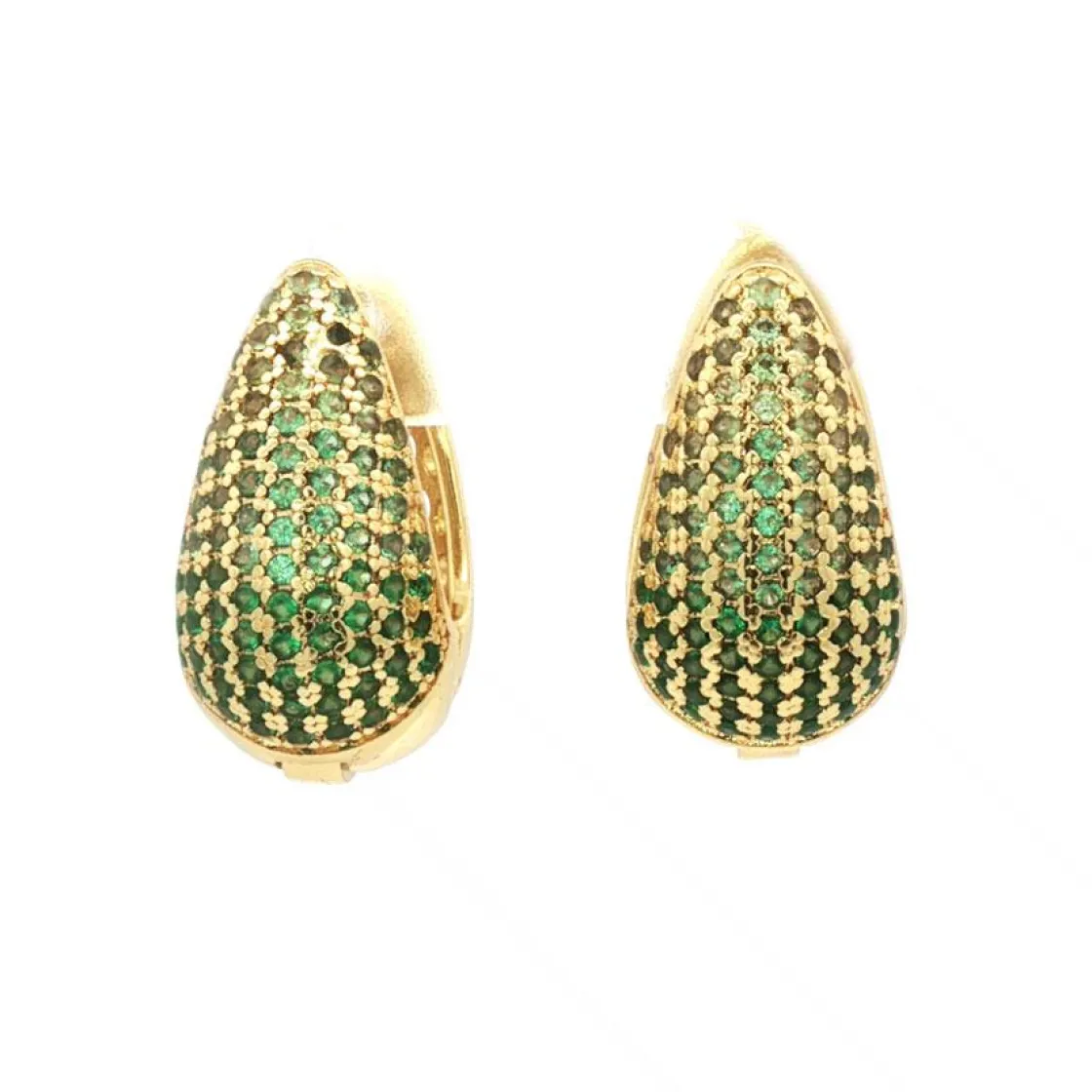 Kremmerhuset Øreringer, ombrè green G| Ørepynt