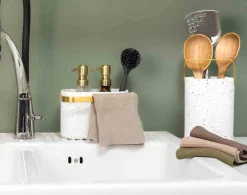 Kremmerhuset Sabor - Home Kjøkkenkluter 2-pk brun| Kjøkkentekstil