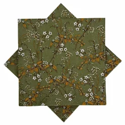 Kremmerhuset Serviett Fleur grønn| Servietter
