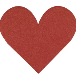 Kremmerhuset Serviett Hjerte rød| Servietter