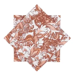 Kremmerhuset Serviett Nostalgic flowers brun| Servietter