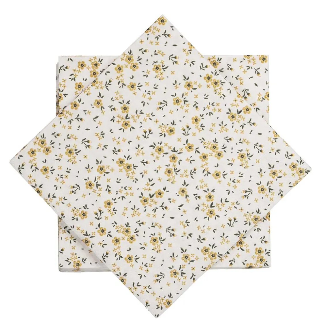 Kremmerhuset Serviett småblomster hvit| Servietter