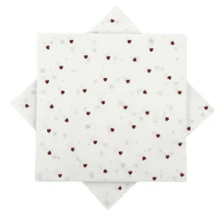 Kremmerhuset Serviett småhjerter| Servietter|Juleservietter