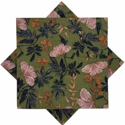 Kremmerhuset Serviett Sommerfugl grønn| Servietter