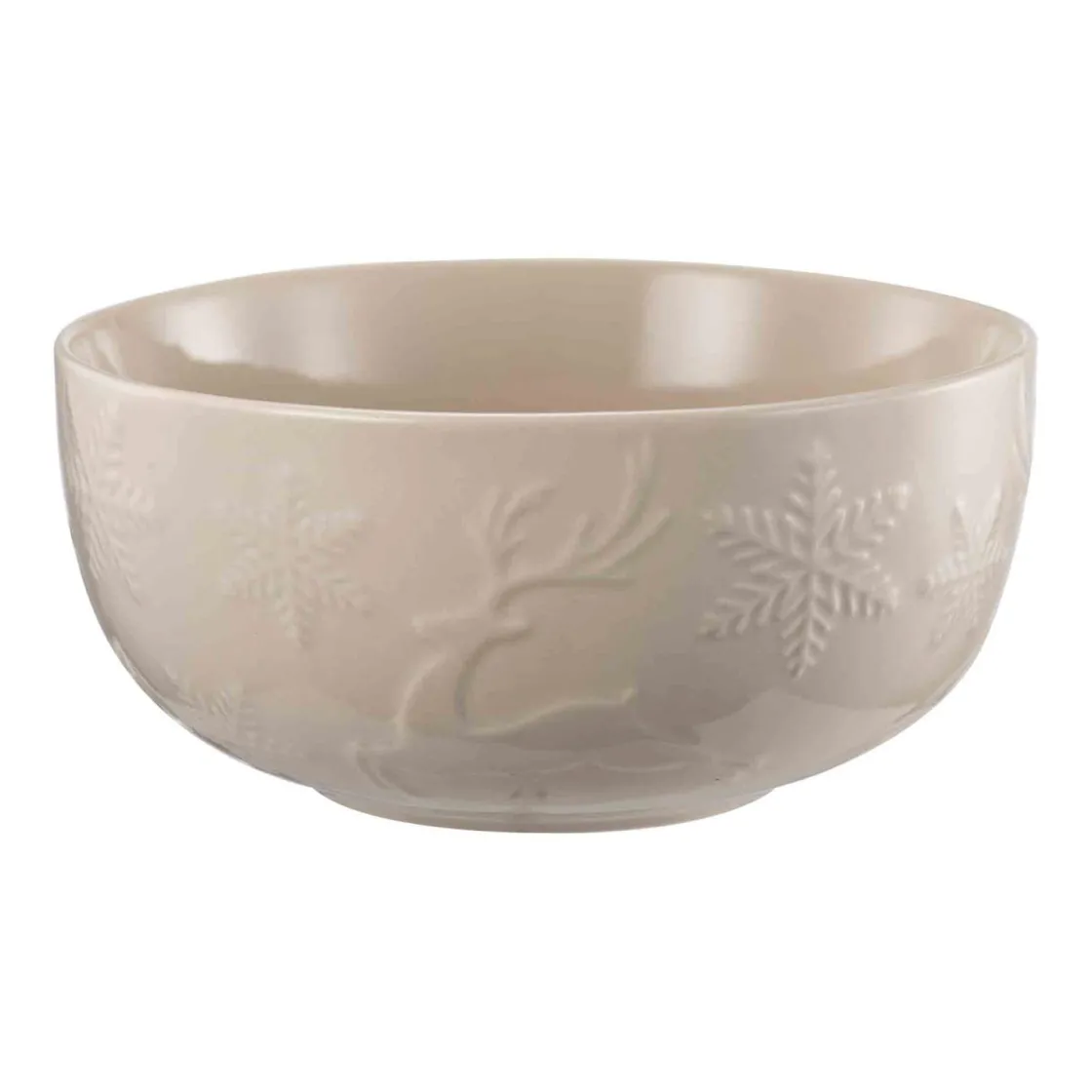 Kremmerhuset Skål Christmas Reindeer beige| Skåler|Servise