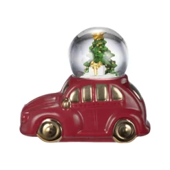 Kremmerhuset Snøkule Bil med tre| Julepynt