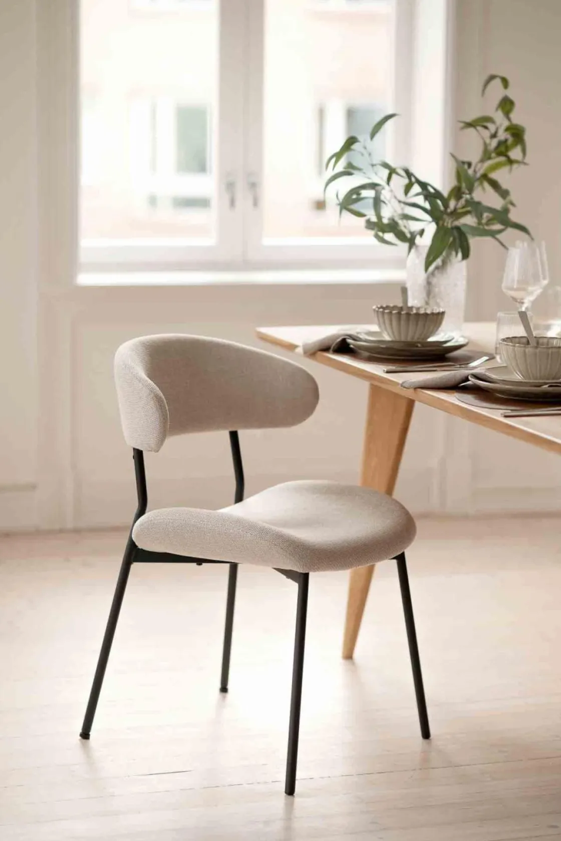 Kremmerhuset Spisestol Evi beige 1 stk| Spisestoler|Stoler Og Krakker