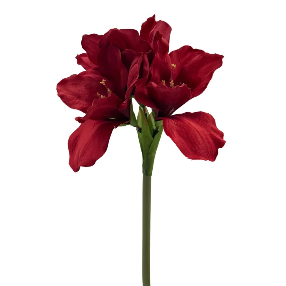 Kremmerhuset Stilkblomst Amaryllis rød| Kunstige Blomster|Juletrær Og Julegrønt