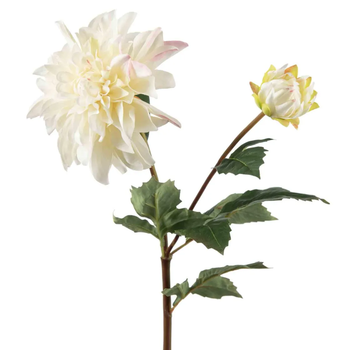 Kremmerhuset Stilkblomst Dahlia 70 cm hvit| Kunstige Blomster