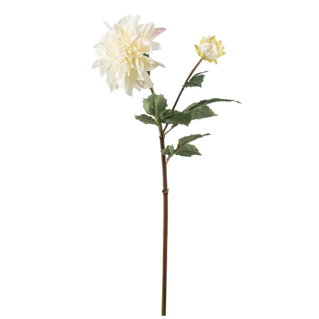 Kremmerhuset Stilkblomst Dahlia 70 cm hvit| Kunstige Blomster