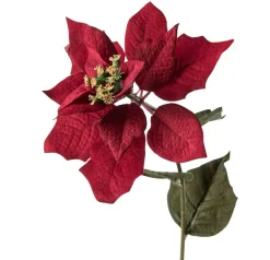 Kremmerhuset Stilkblomst julestjerne 64 cm| Kunstige Blomster|Juletrær Og Julegrønt