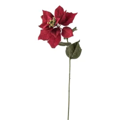 Kremmerhuset Stilkblomst julestjerne 64 cm| Kunstige Blomster|Juletrær Og Julegrønt