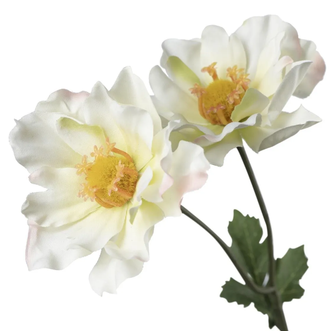 Kremmerhuset Stilkblomst Ranunkel 69 cm hvit| Kunstige Blomster