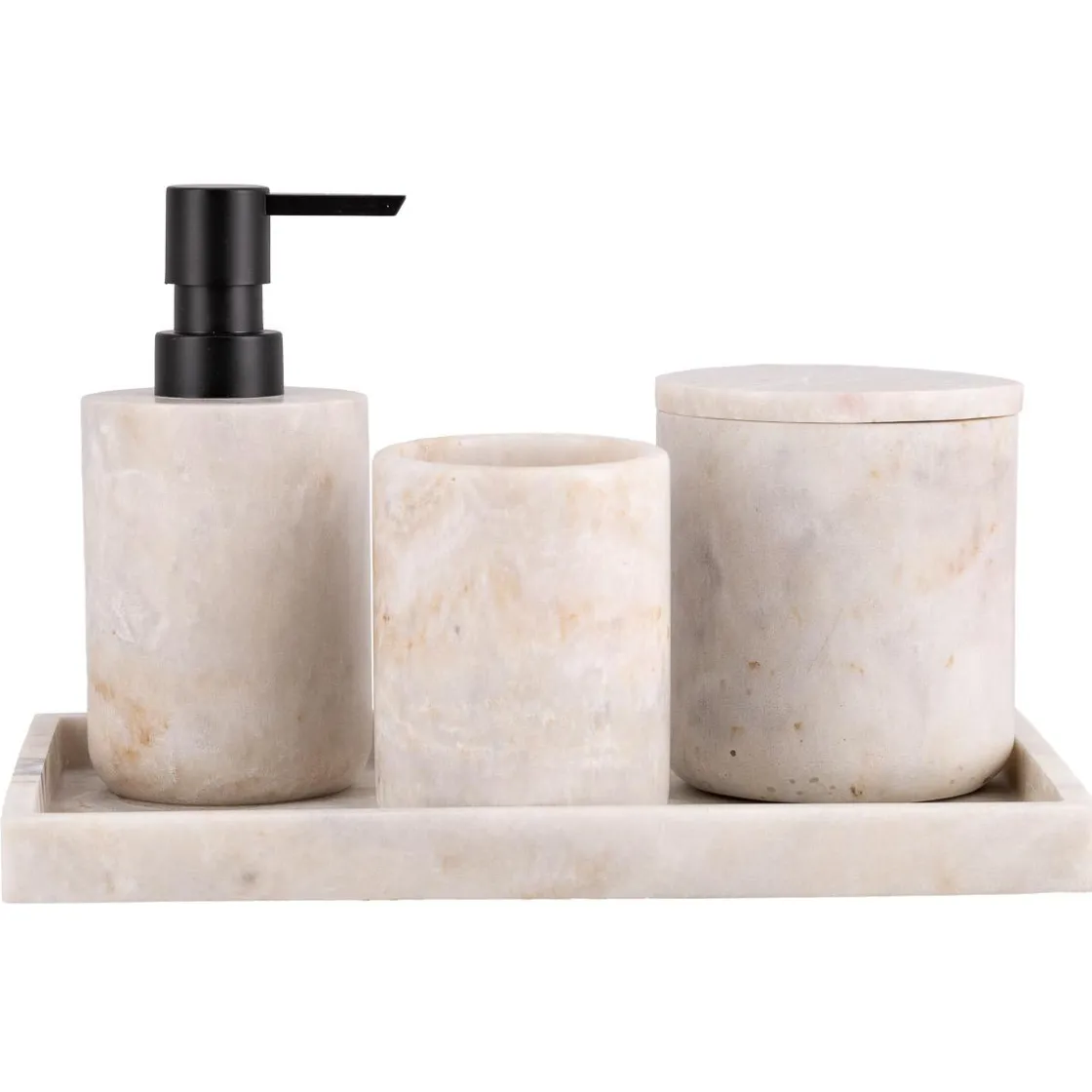 Kremmerhuset Tannbørsteholder marmor beige| Baderomsartikler