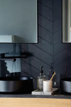 Kremmerhuset Tannbørsteholder marmor beige| Baderomsartikler