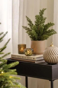 Kremmerhuset Telysholder Glitter Grønn 8 cm| Lykter|Julelys Og Lysestaker