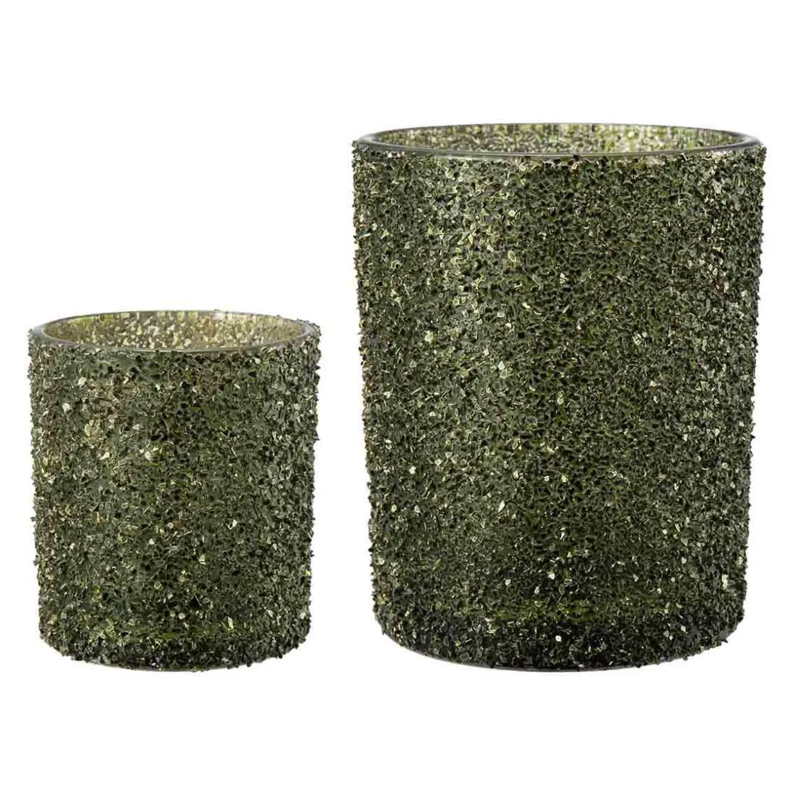 Kremmerhuset Telysholder Glitter Grønn 12,5cm| Lykter|Julelys Og Lysestaker