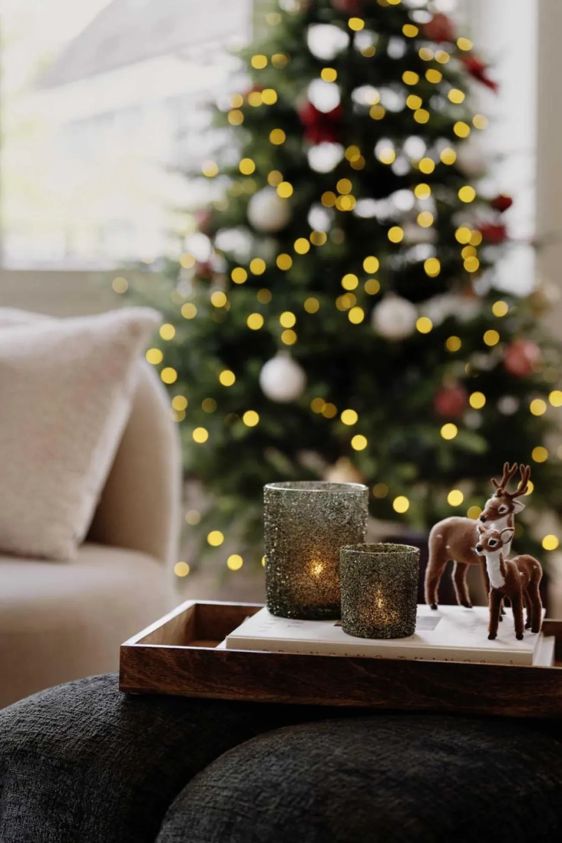 Kremmerhuset Telysholder Glitter Grønn 12,5cm| Lykter|Julelys Og Lysestaker