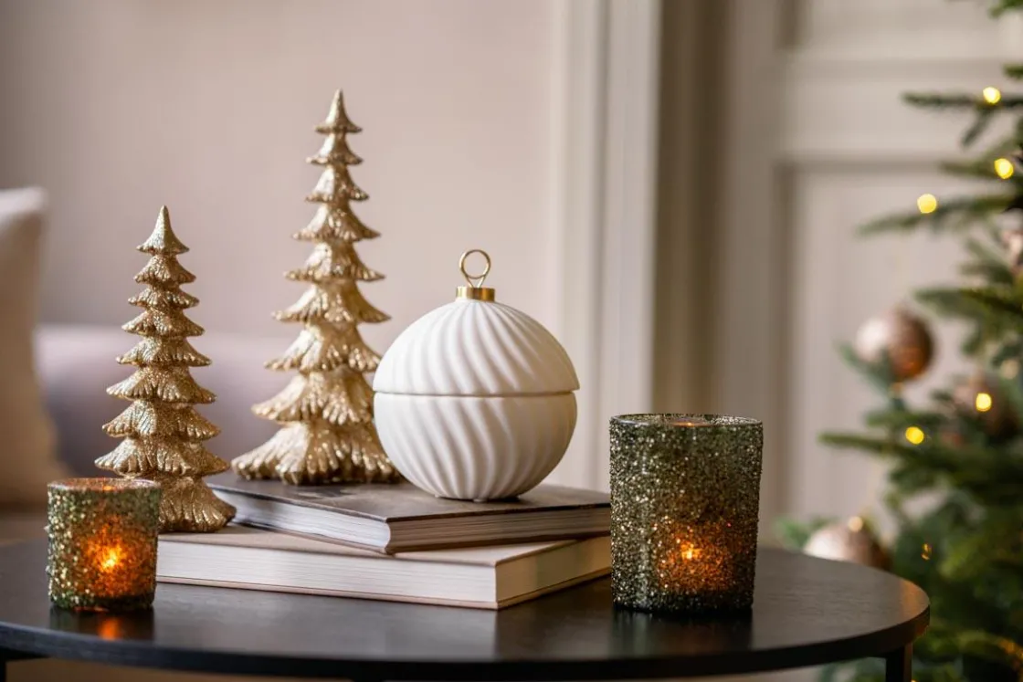 Kremmerhuset Telysholder Glitter Grønn 12,5cm| Lykter|Julelys Og Lysestaker