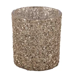 Kremmerhuset Telysholder Glitter Gull 8 cm| Lykter|Julelys Og Lysestaker