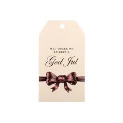 Kremmerhuset Til Fra tag Rød Sløyfe, 6 stk| Gaveinnpakking|Kort