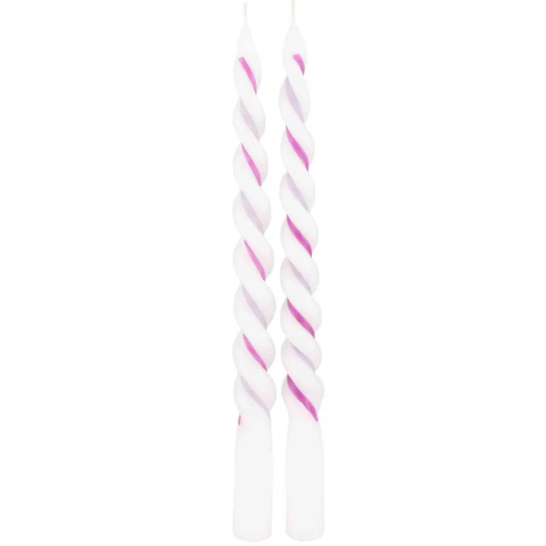 Kremmerhuset Twistlys, 2 stk 29 cm, rosa| Kronelys
